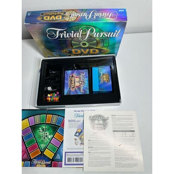 Trivial Pursuit 80's and 90's Pop Culture Board Game Parker Brothers Hasbro 2003 - Picture 1 of 8